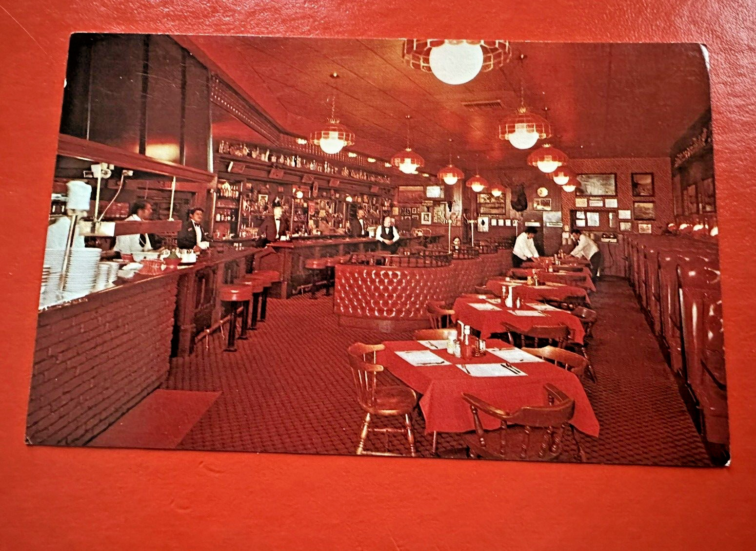 Vintage UNUSED Postcard ~ HARRY\'S PLAZA CAFE ~ SANTA BARBARA CA Italian Food  US