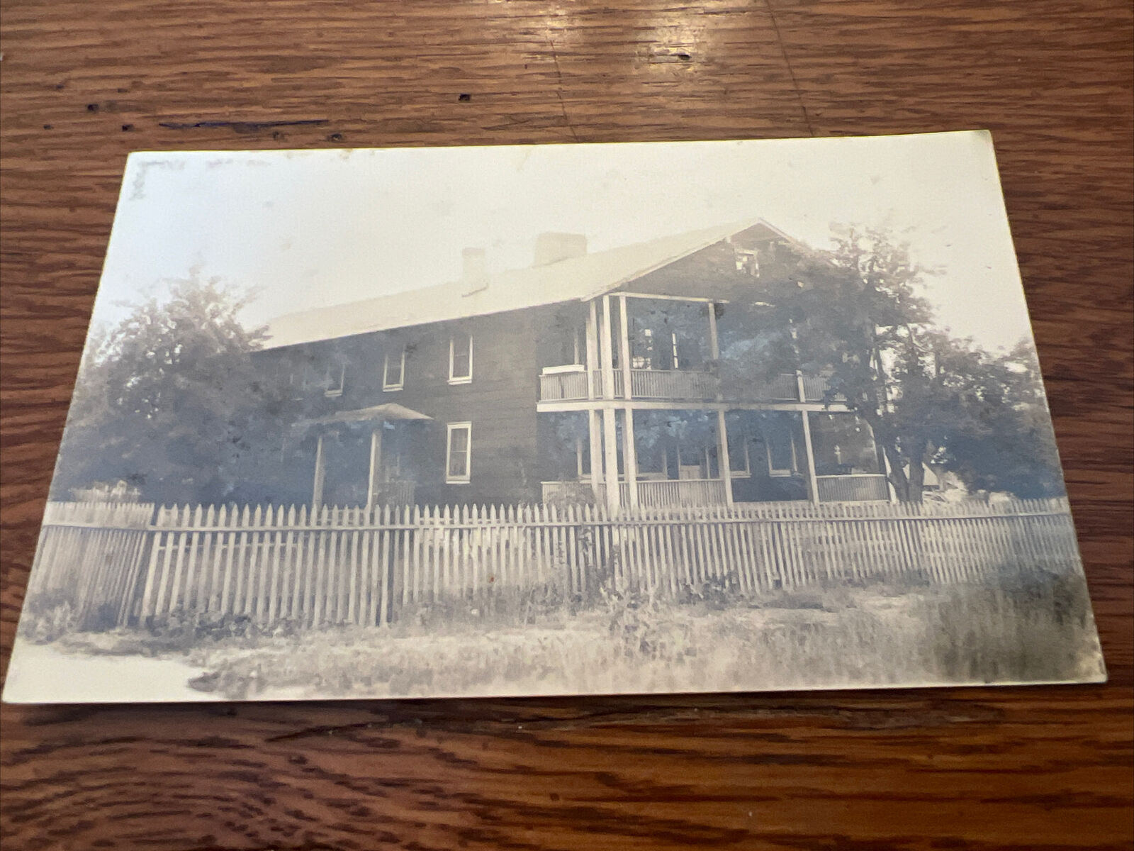 Vintage 1900 RPPC Photo Postcard Old Homestead Unposted Vazov Unknown Area 159