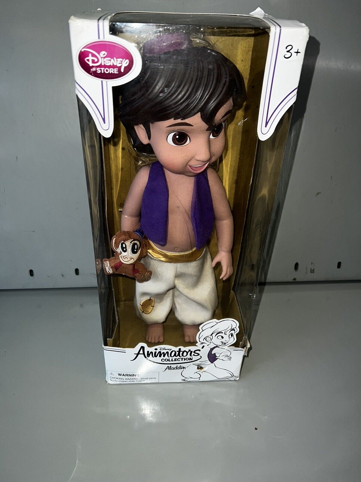 Brand New Rare Original Aladdin Disney Store Animator\'s Collection Boy Doll