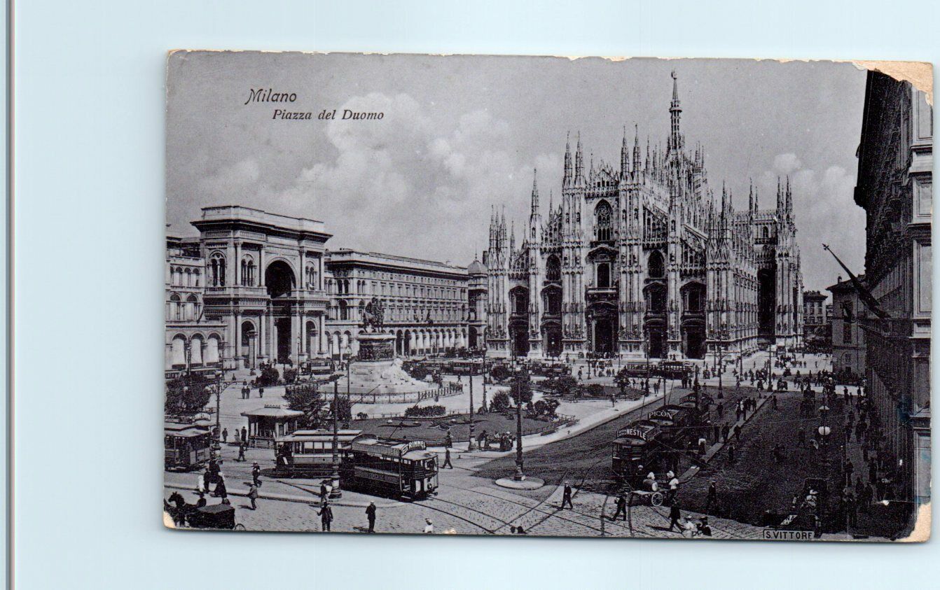 Postcard - Cathedral Square - Milan, Italy