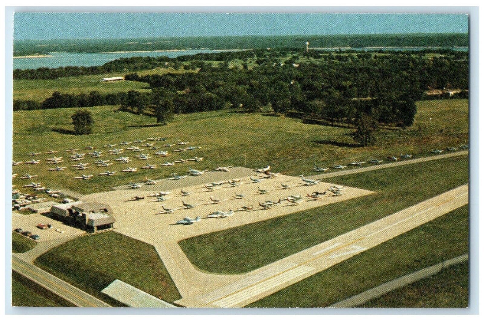 Aerial View Of Shangrila On Grand Lake Afton Oklahoma OK, Private Plane Postcard
