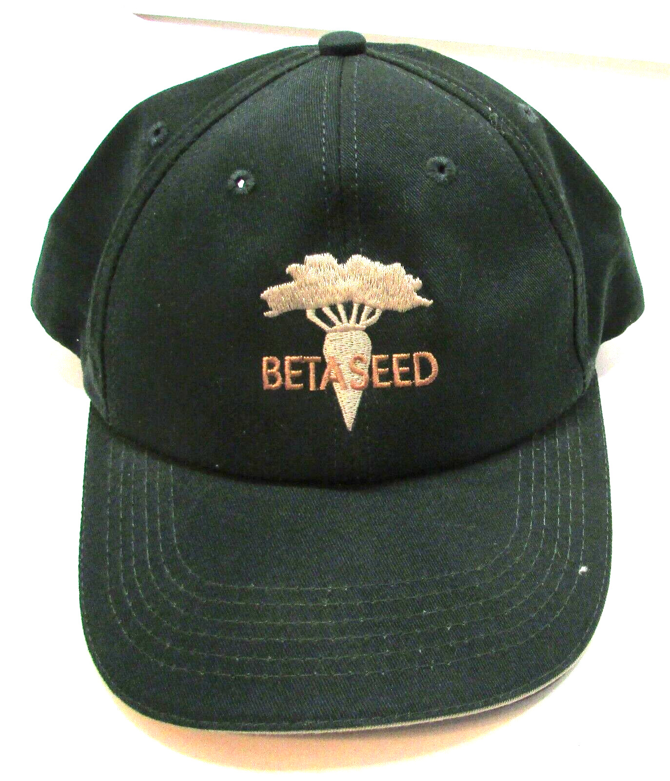Vintage 1990s USA Betaseed Sugarbeet Green Cotton Farm Seed Ball Cap Trucker Hat