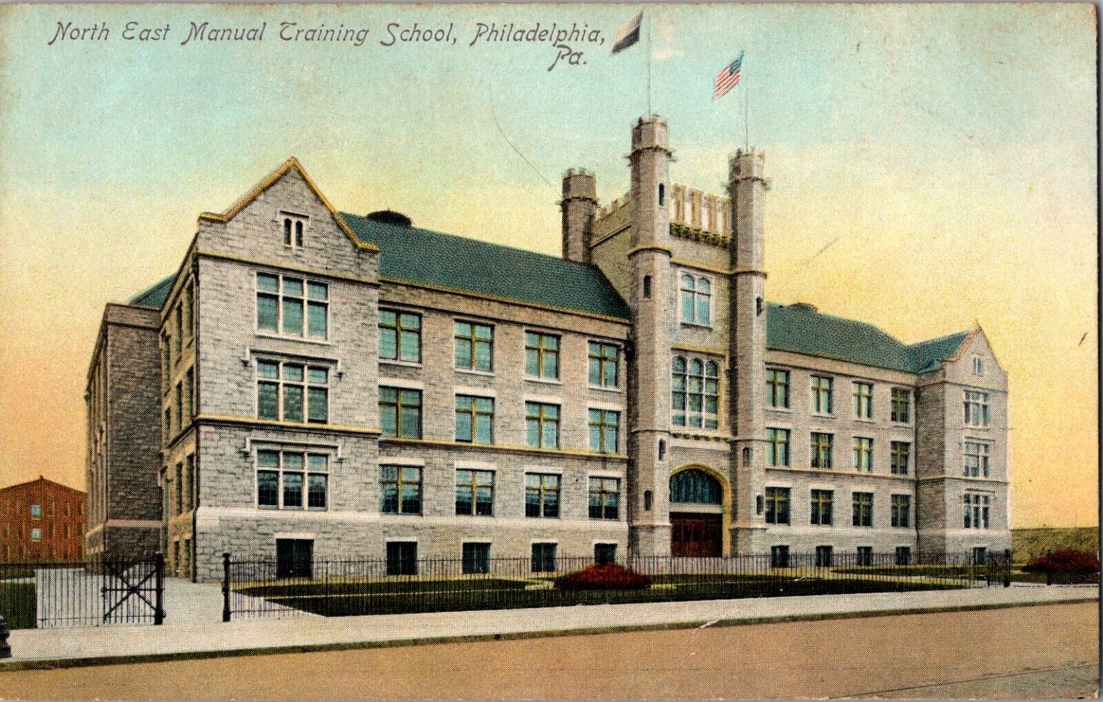 North East Manual Training School, Philadelphia PA Pennsylvania Vintage Postcard