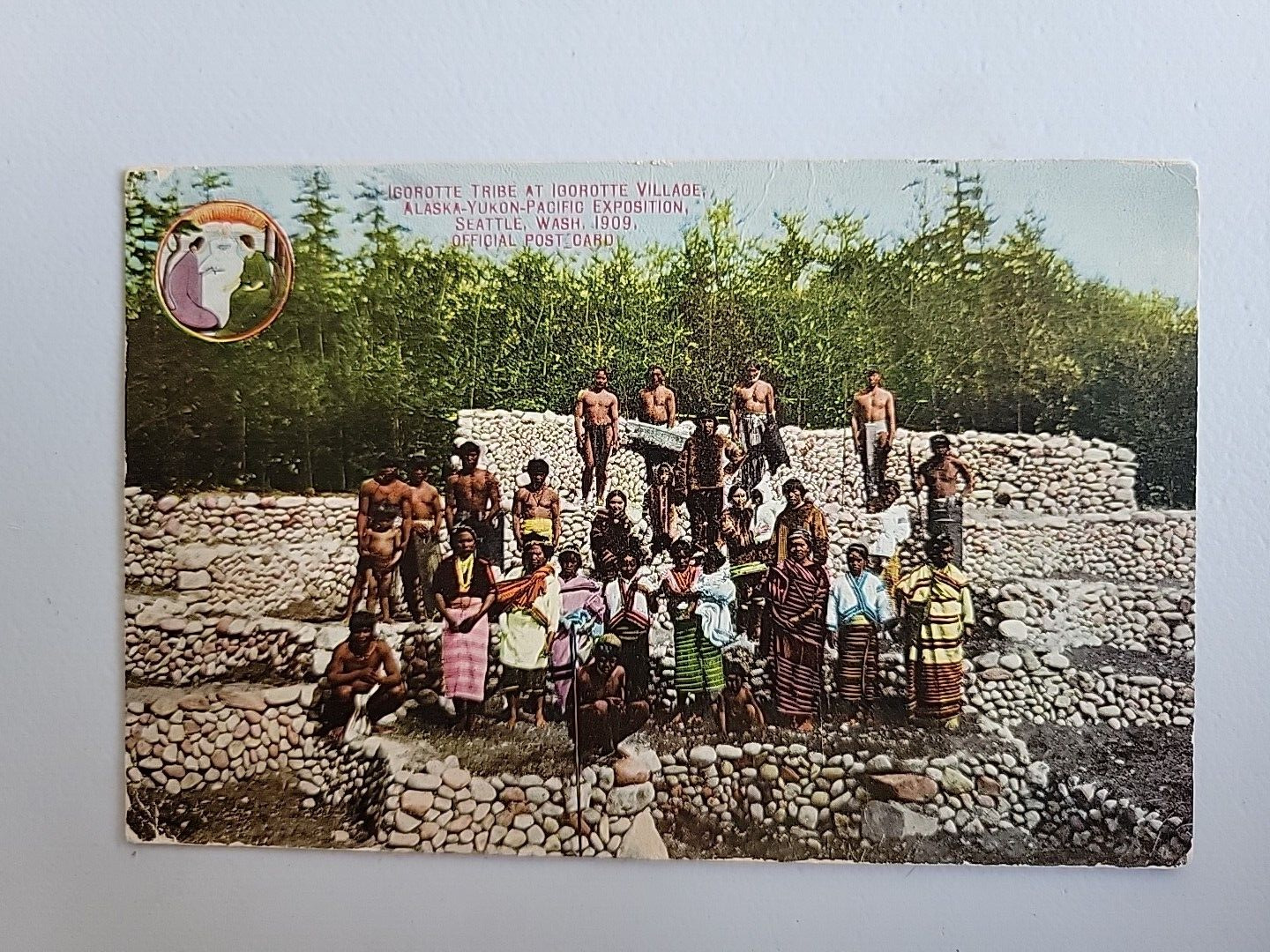 vintage postcard alaska yukon pacific exhibition 1909 Igorotte tribe worlds fair
