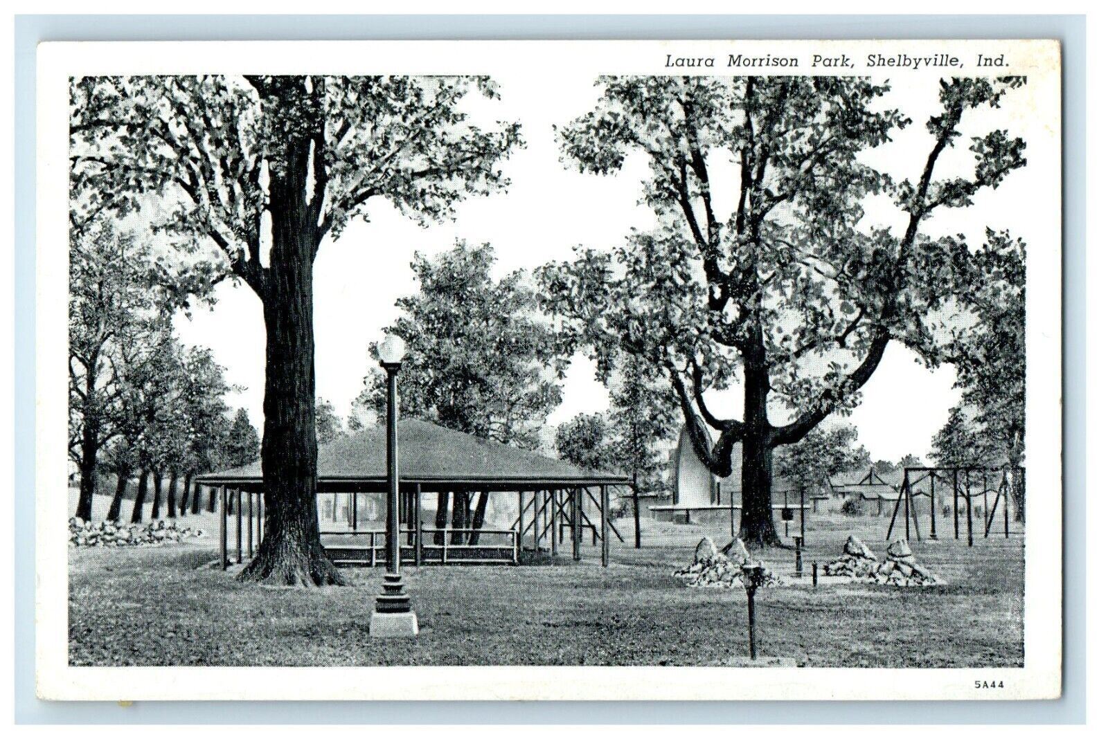 c1930\'s Laura Morisson Park Shelybyville Indiana IN Unposted Vintage Postcard