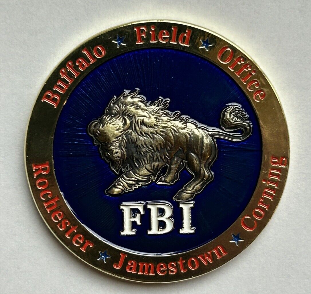 FBI Federal Bureau Of Investigation Buffalo Division New York Challenge Coin