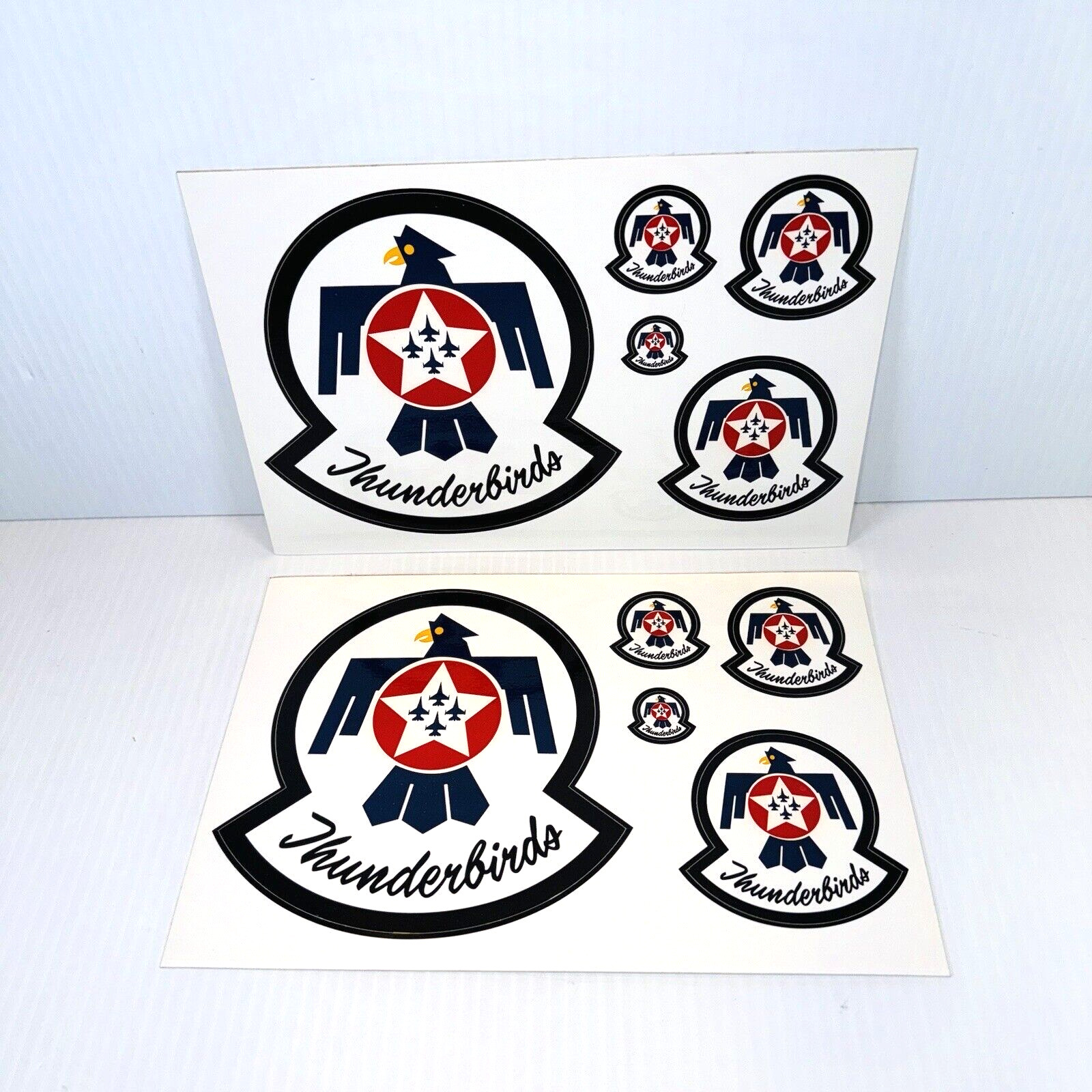 United States Air Force Official Thunderbirds Sticker Sheets - Lot of 2 - New
