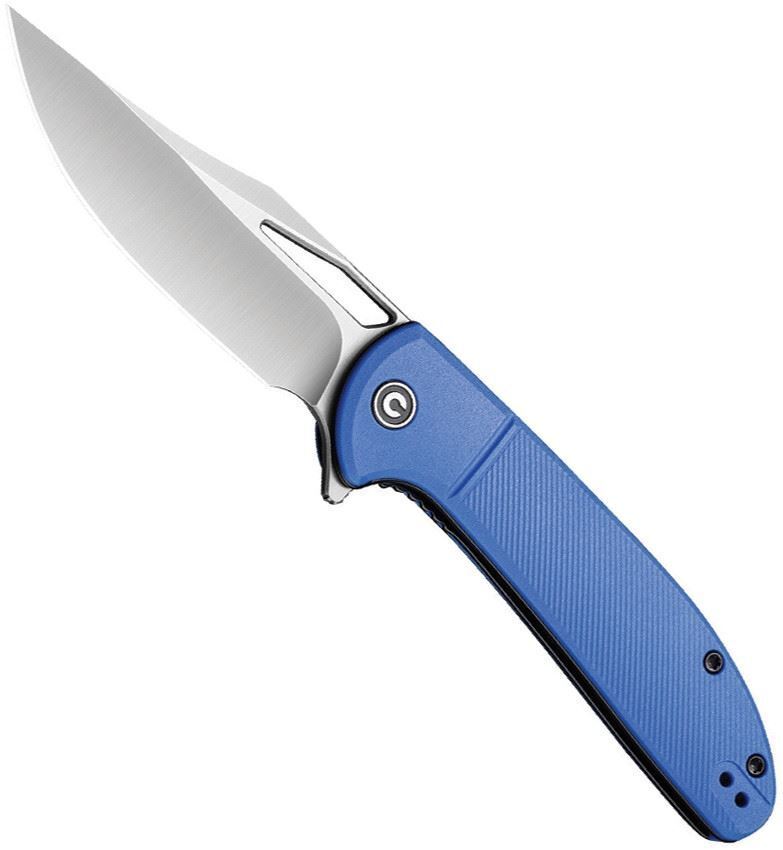 CIVIVI Ortis Flipper Knife C2013A Satin 9Cr18MoV Steel Blade Blue FRN Handle