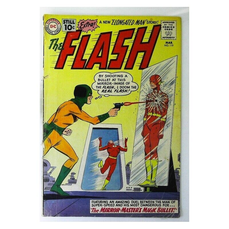 Flash (1959 series) #119 in Good condition. DC comics [w%(cover detached)