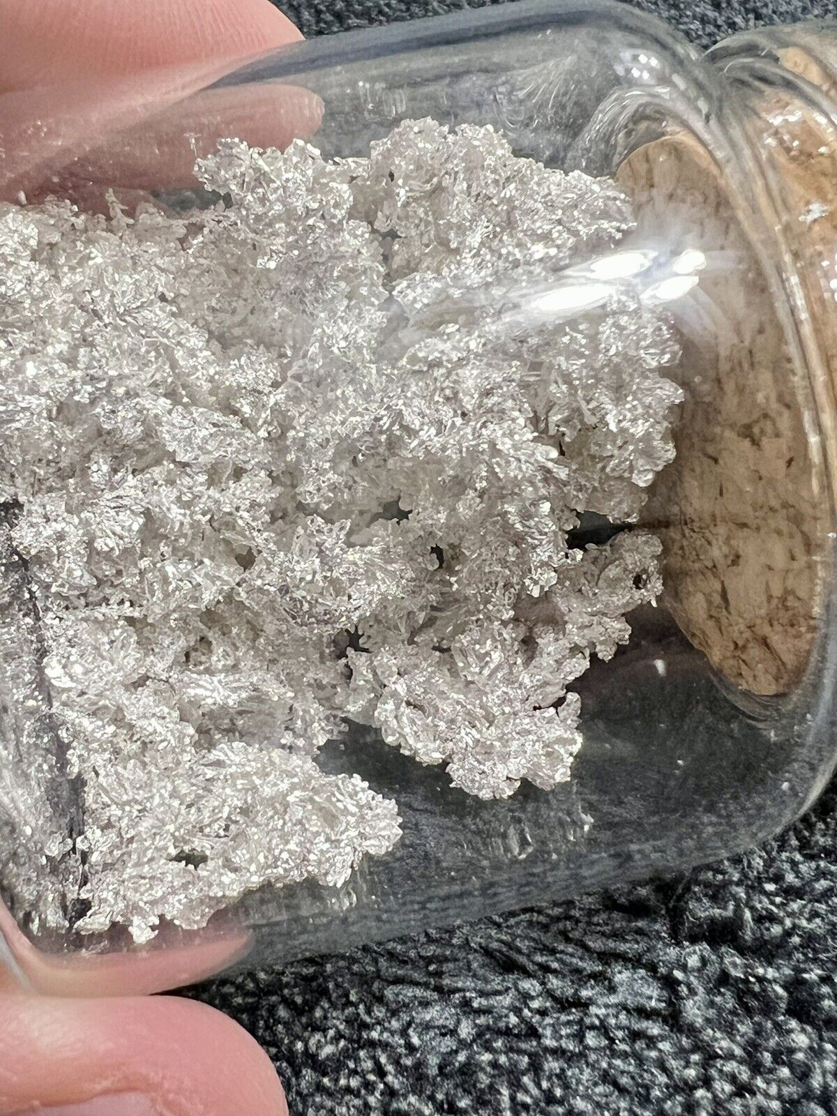 1 Troy Ounce ( 31.1 Grams ) of Crystalline Silver .999+ fine quality