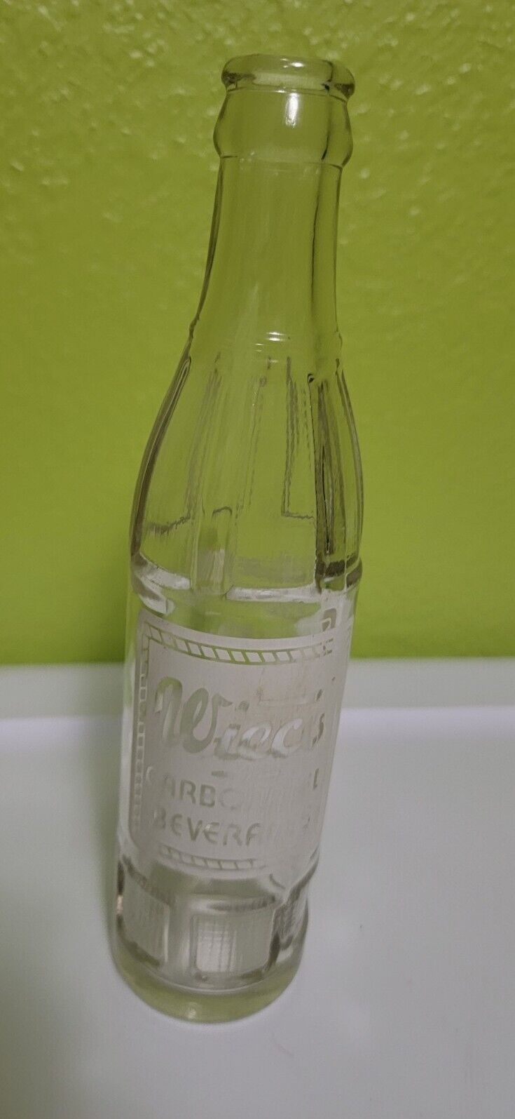 Rare Vintage Antique Soda Pop Glass Bottle Wieco Carbonate Sparkling Beverages