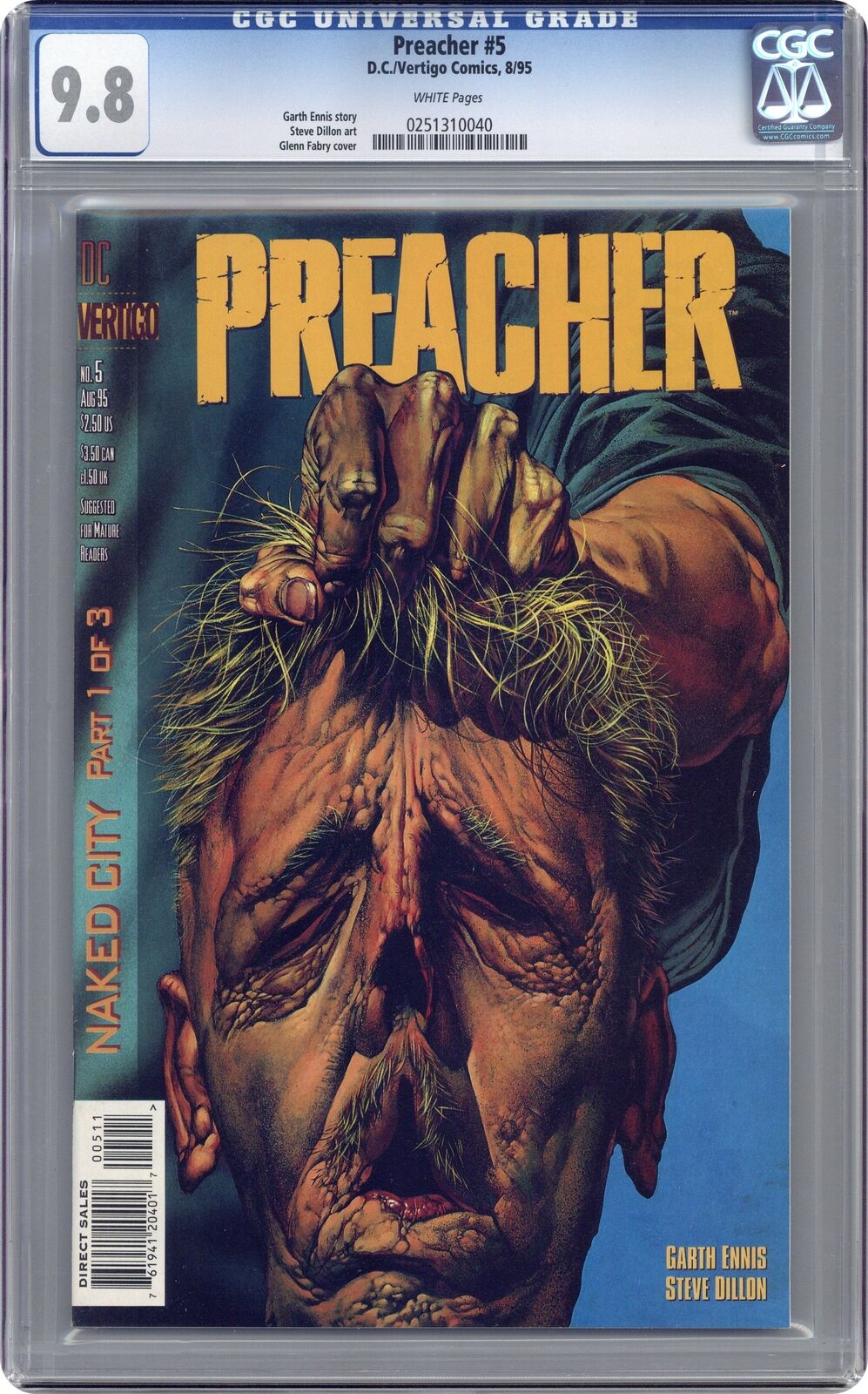 Preacher #5 CGC 9.8 1995 0251310040