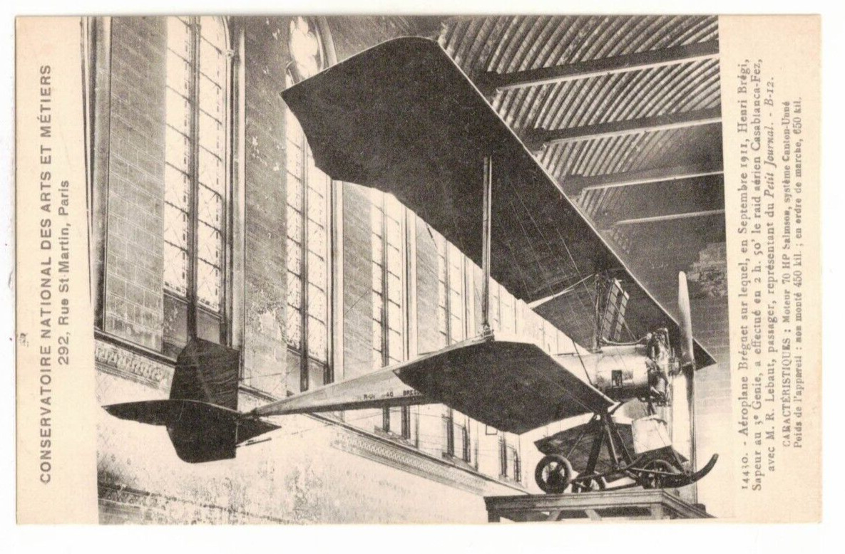 c1925 PC: Aéroplane Bréguet - Conservatoire National des Arts et Metier – Paris