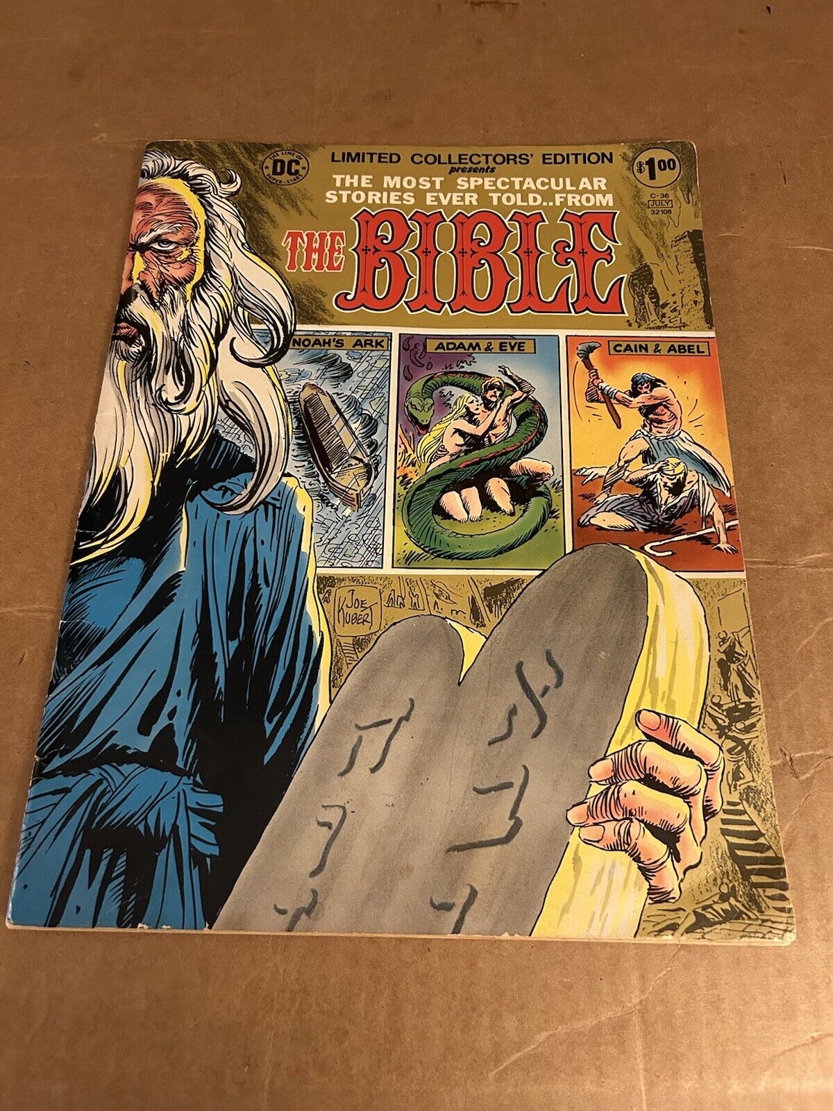The Bible DC COLLECTORS EDITION #C-36 1975 TREASURY SIZED COMIC JOE KUBERT