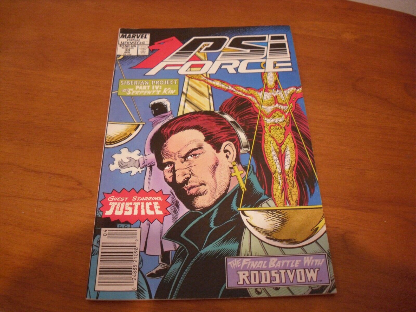 Psi Force # 30 Comic Book June 1989 Marvel NEW UNIVERSE ,  BT