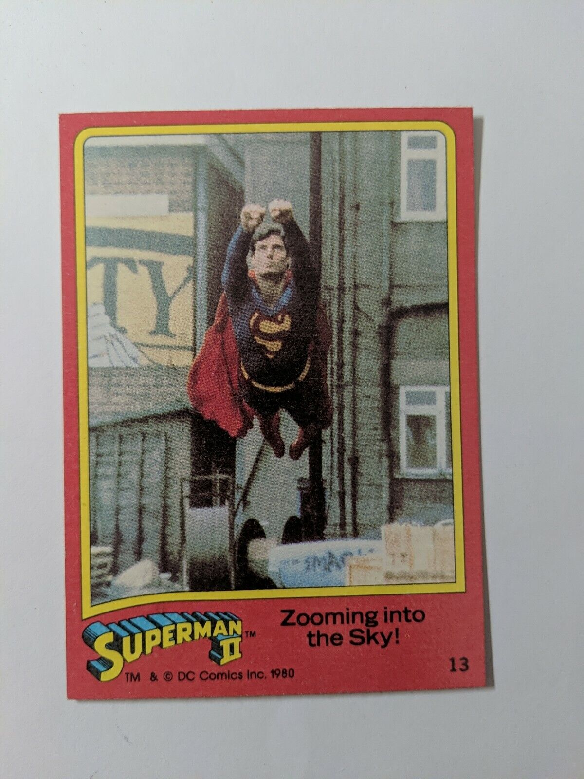Superman 2 trading card #13 (1980, Topps) 