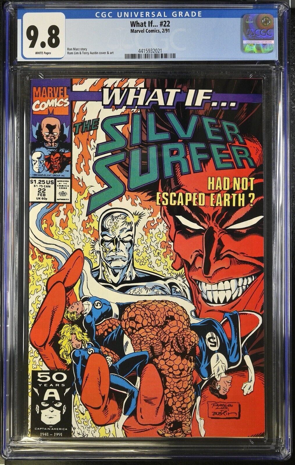 What If #22 CGC 9.8 Silver Surfer had not Escaped Earth? Mephisto 1991 Marvel