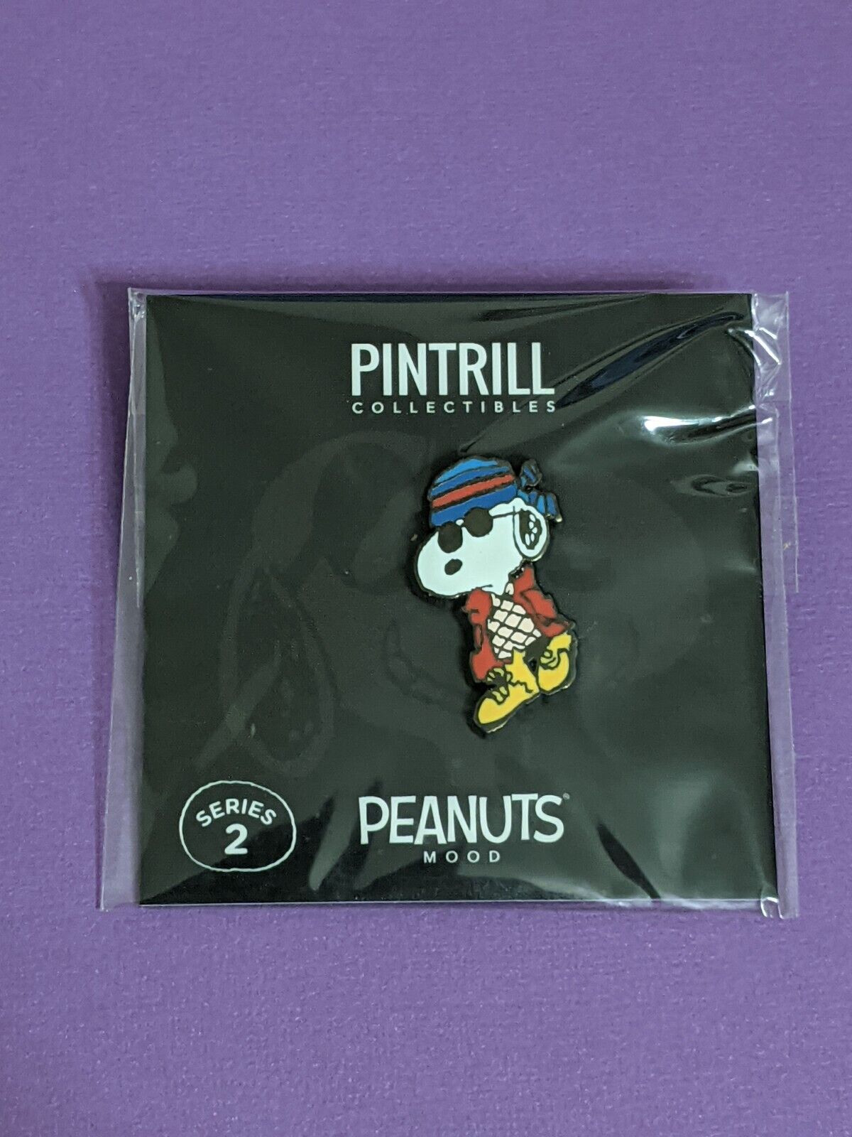 ⚡RARE⚡ PINTRILL x PEANUTS Joe Grunge Snoopy Pin *NEW SEALED* LIMITED EDITION