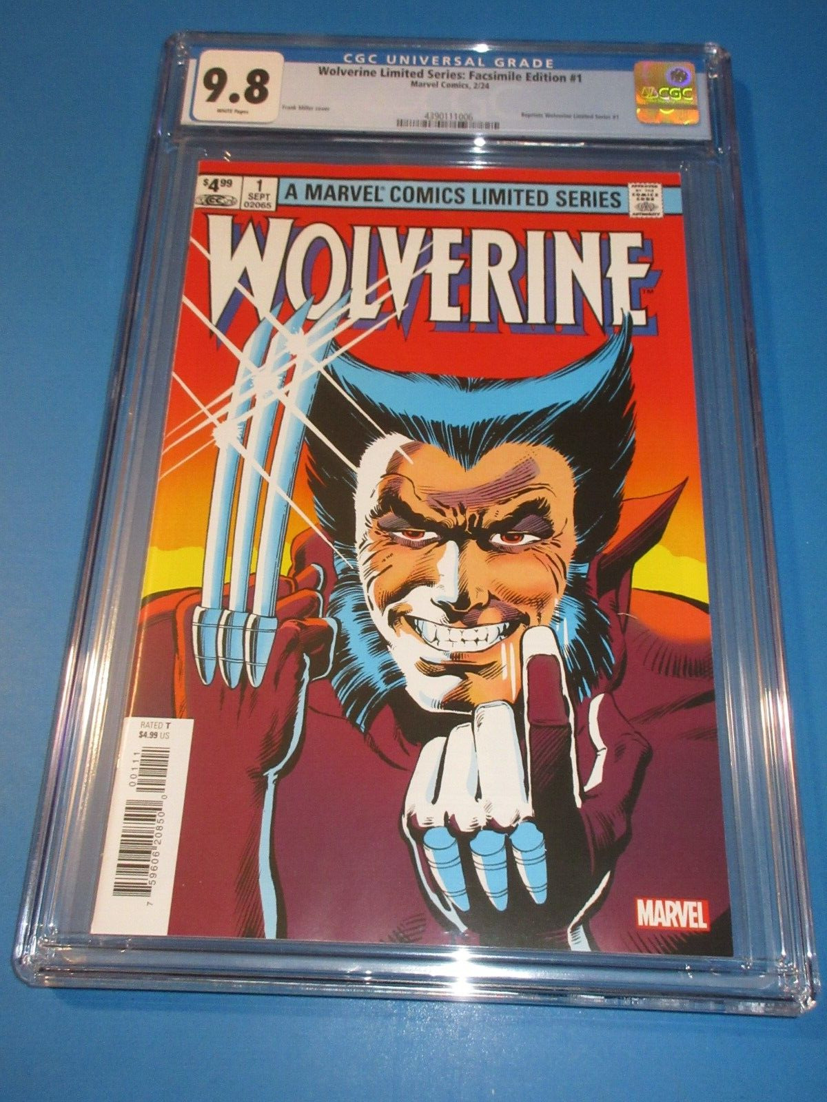 Wolverine Limited Series Facsimile Reprint #1 Miller CGC 9.8 NM/M Gorgeous Gem