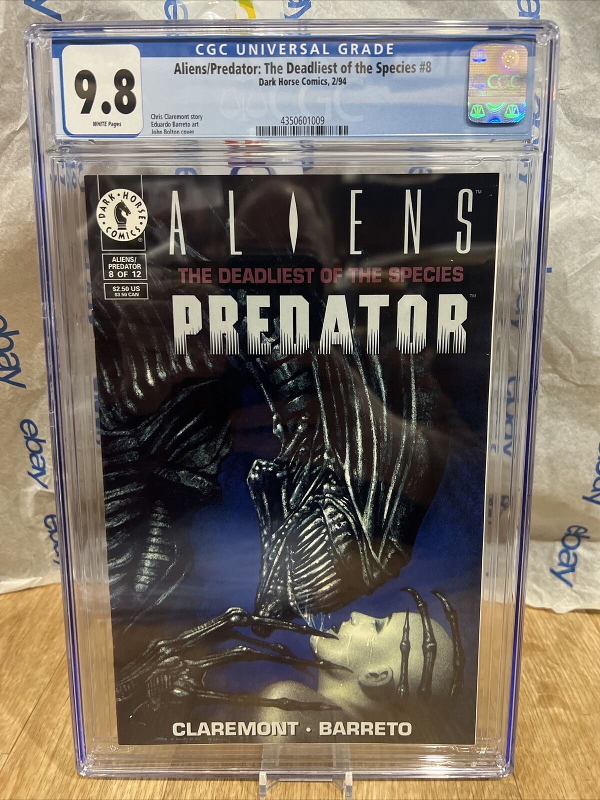 Aliens/Predator: The Deadliest of the Species  #8  CGC  9.8 Comic White pages