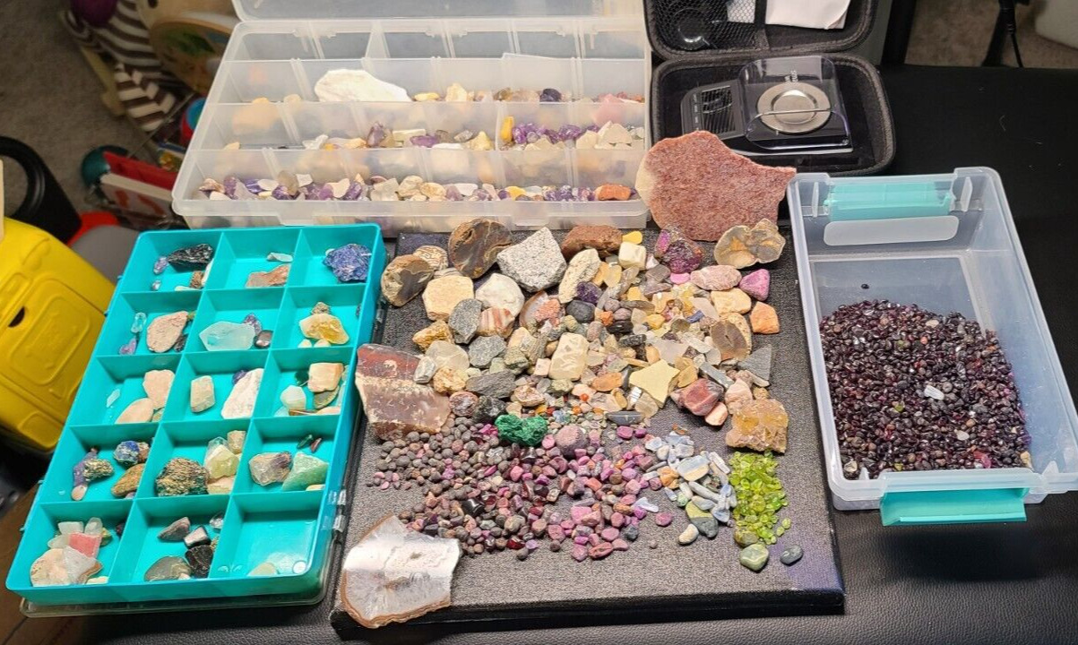 Bulk Minerals/Gems/Geodes with weight scale Over 14 lbs