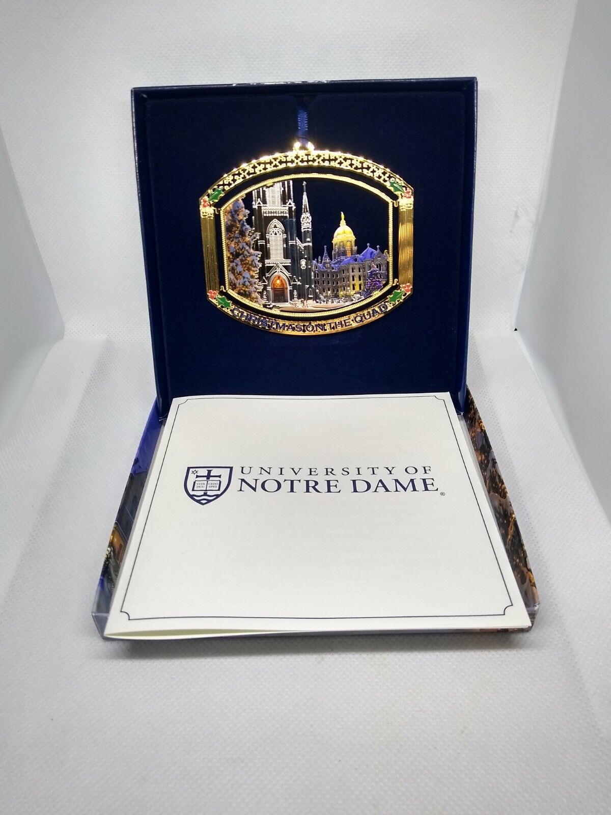 University of Notre Dame Annual Christmas Ornament 2019 Christmas on the Quad