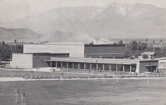 Postcard Physical Education Bldg University California Riverside CA 1958