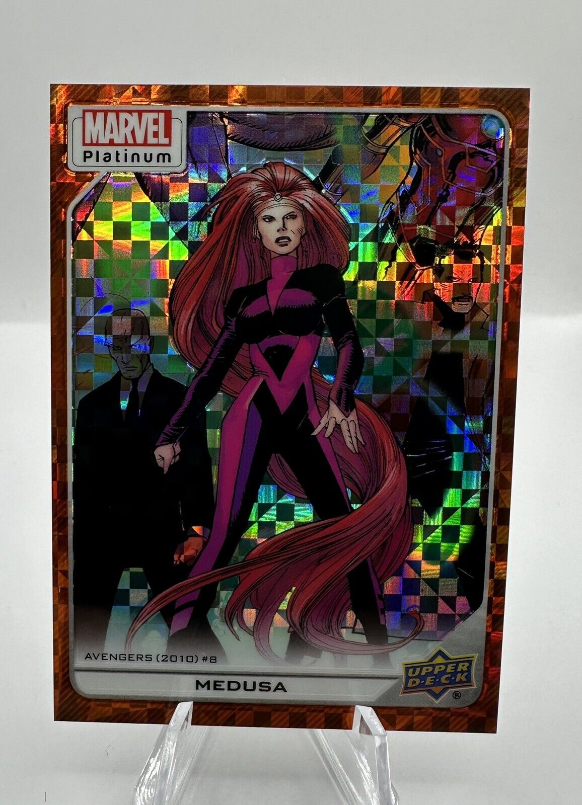 2023 Marvel Platinum ORANGE CHECKERS - Medusa #183  /33
