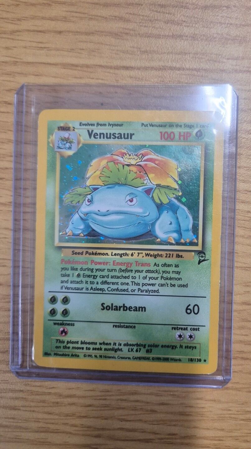 Venusaur 18/130 Base Set 2 Holo Rare Pokemon Card in Excellent Condition