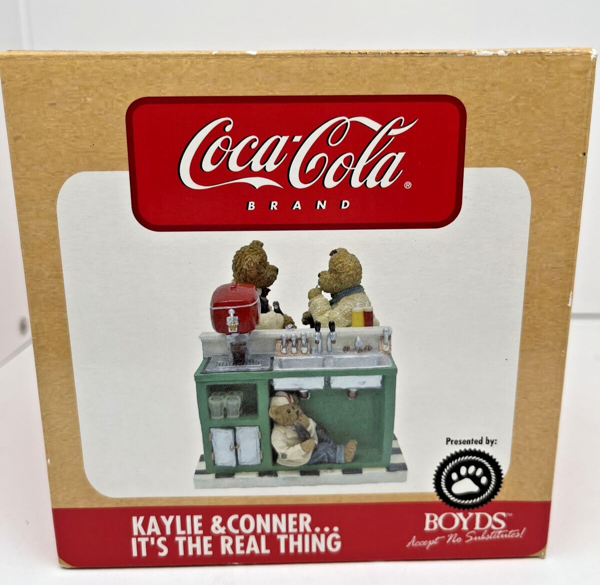 2005 Coke Coca Cola Boyds Bear Kaylie Conner Its The Real Thing Soda Figurine