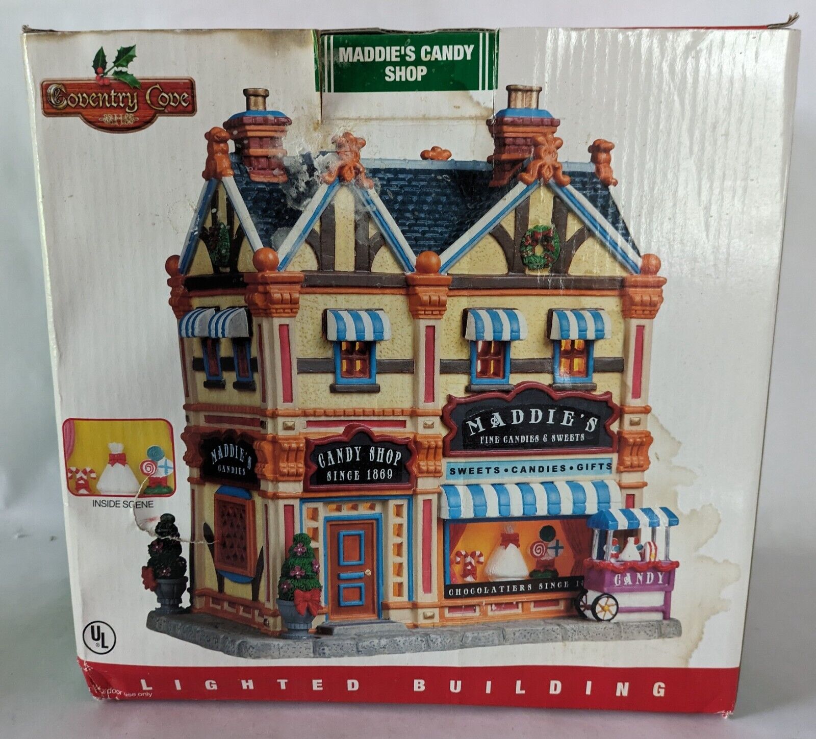 2009 Lemax Coventry Cove Maddie's Candy Shop Lighted Building in Original Box