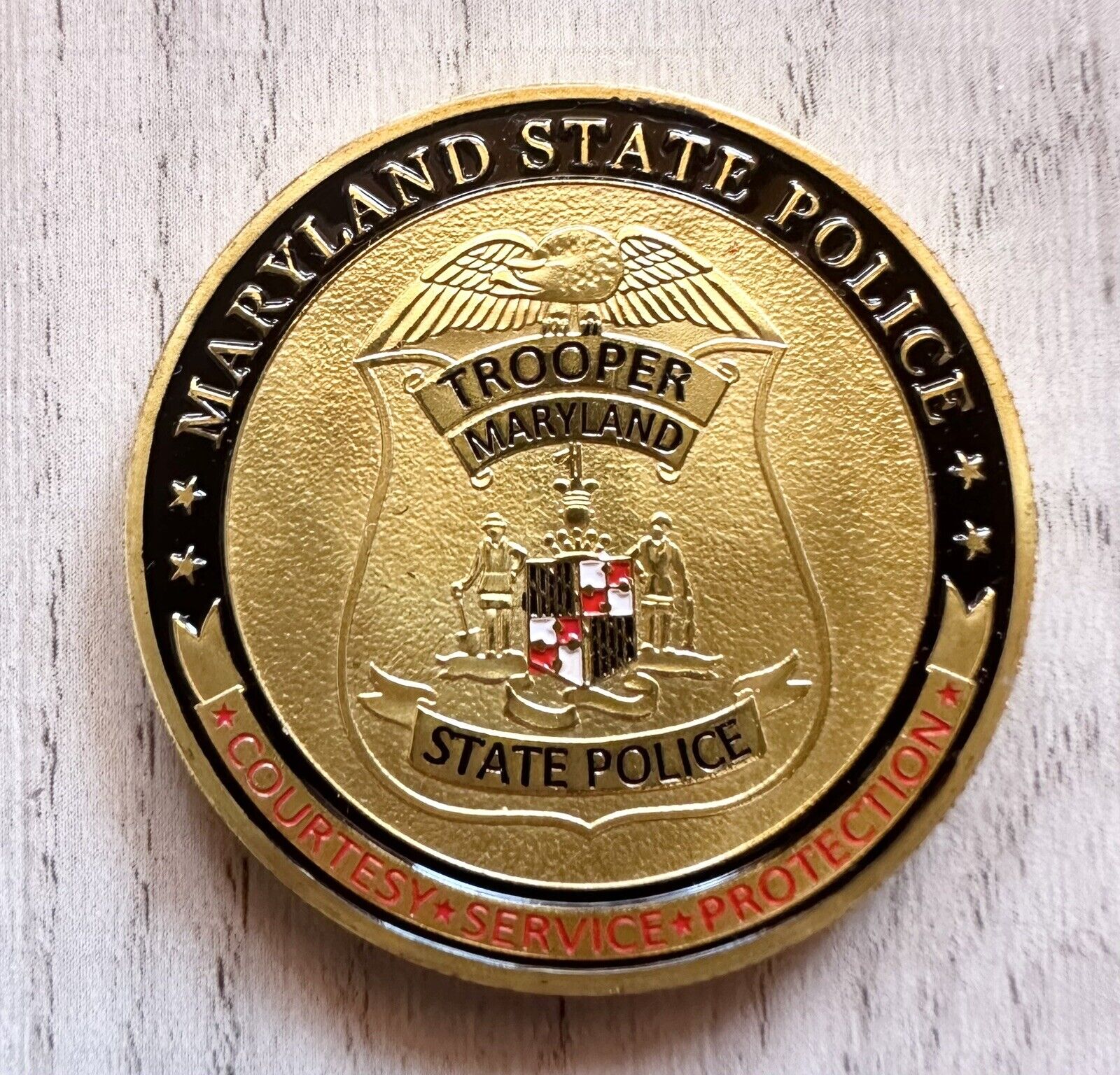 MARYLAND STATE POLICE Challenge Coin