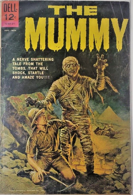 Rare Vintage 1962 Dell Comics The Mummy Comic Book  VG Horror Universal Classic