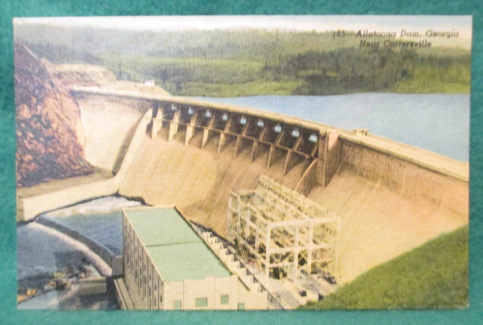 Estate Sale ~ Vintage Postcard - Allatoona Dam near Cartersville, Georgia