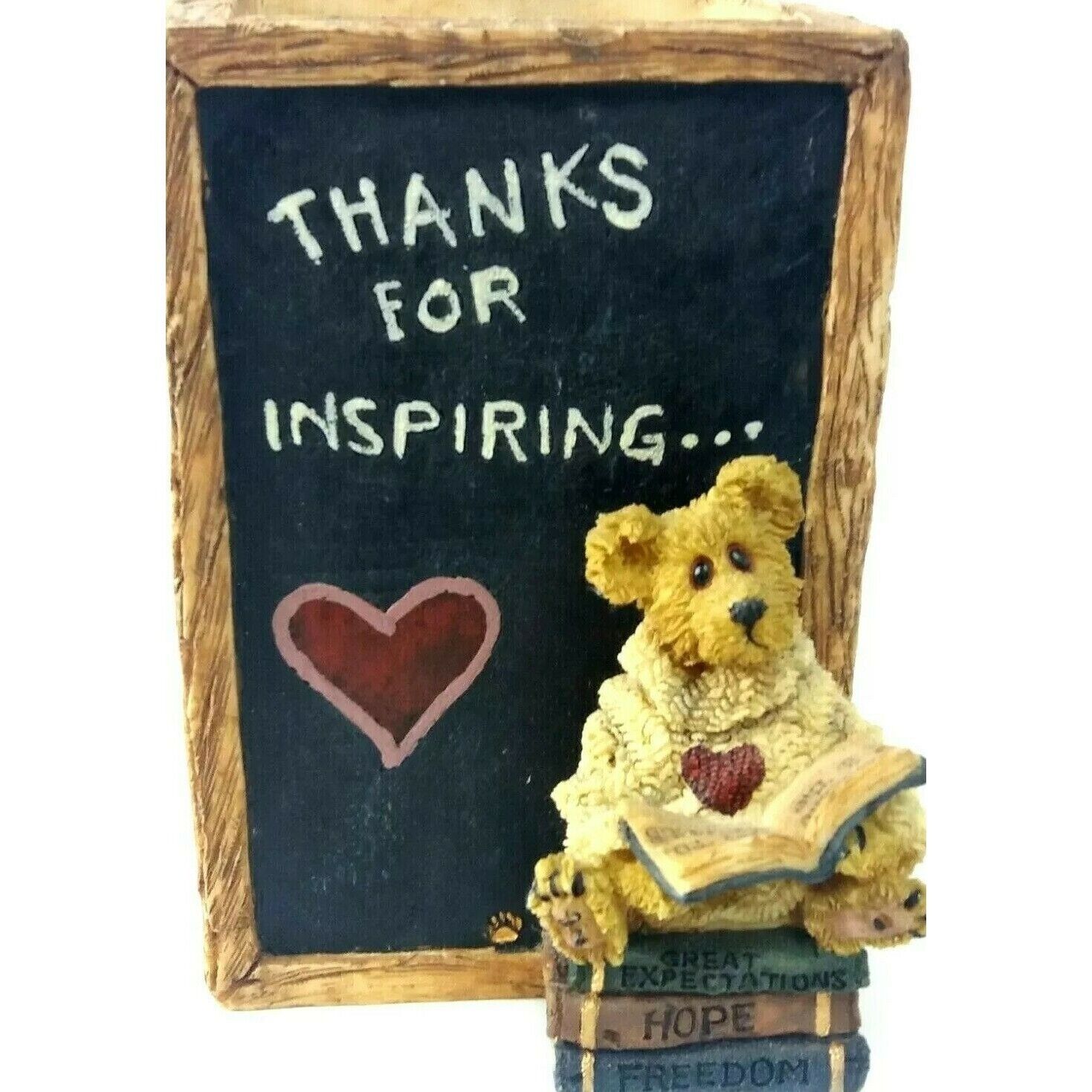 Boyd\'s Bear Figurine Teachers Inspire Pencil Holder Pen Container Retired 4.5\