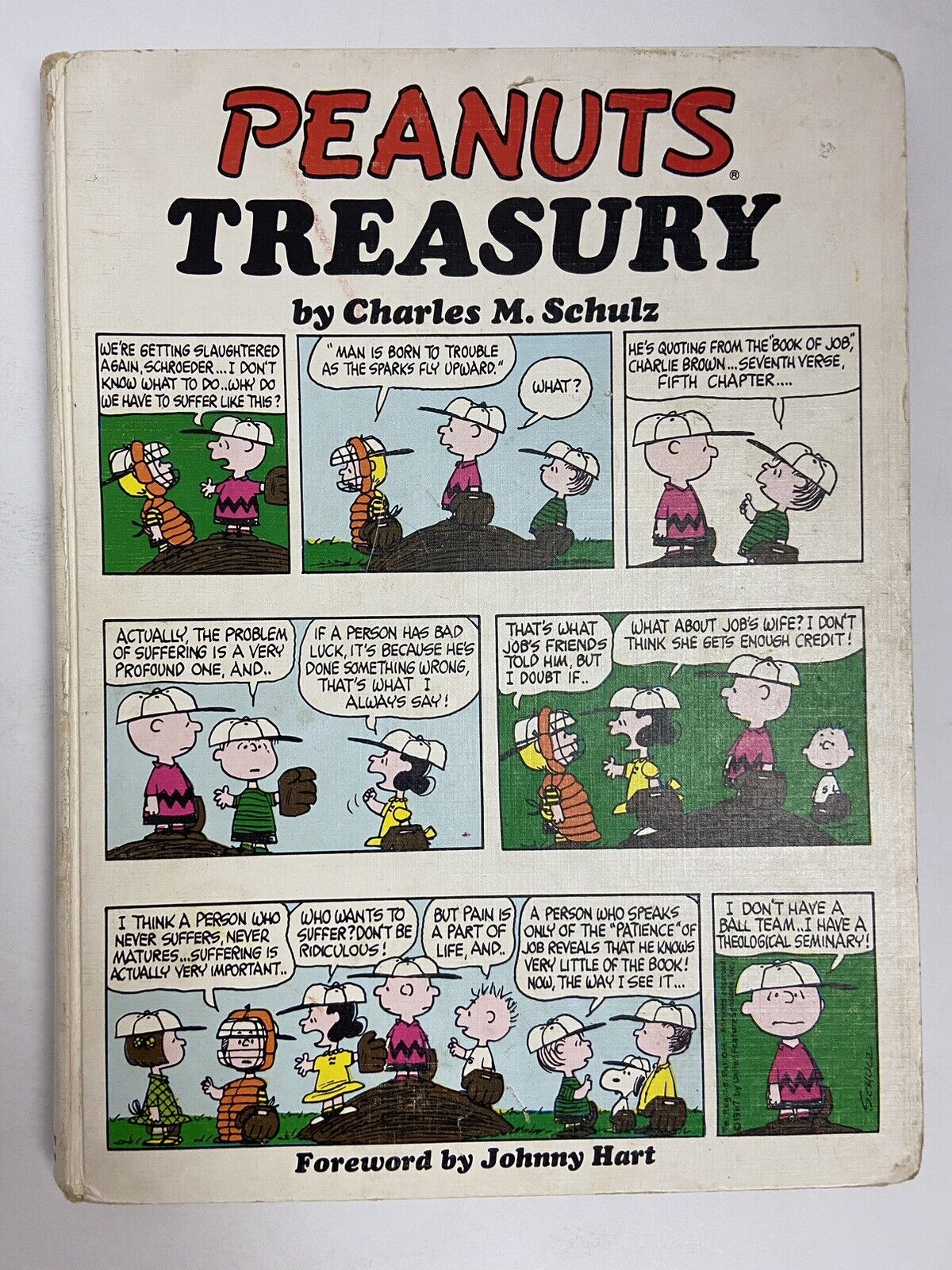 Peanuts Treasury Vintage Hardcover Book Comics Charles Schulz