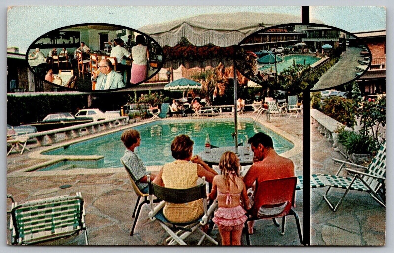 Heart Charleston Motor Hotel South Carolina Swimming Pool Resort VNG PM Postcard