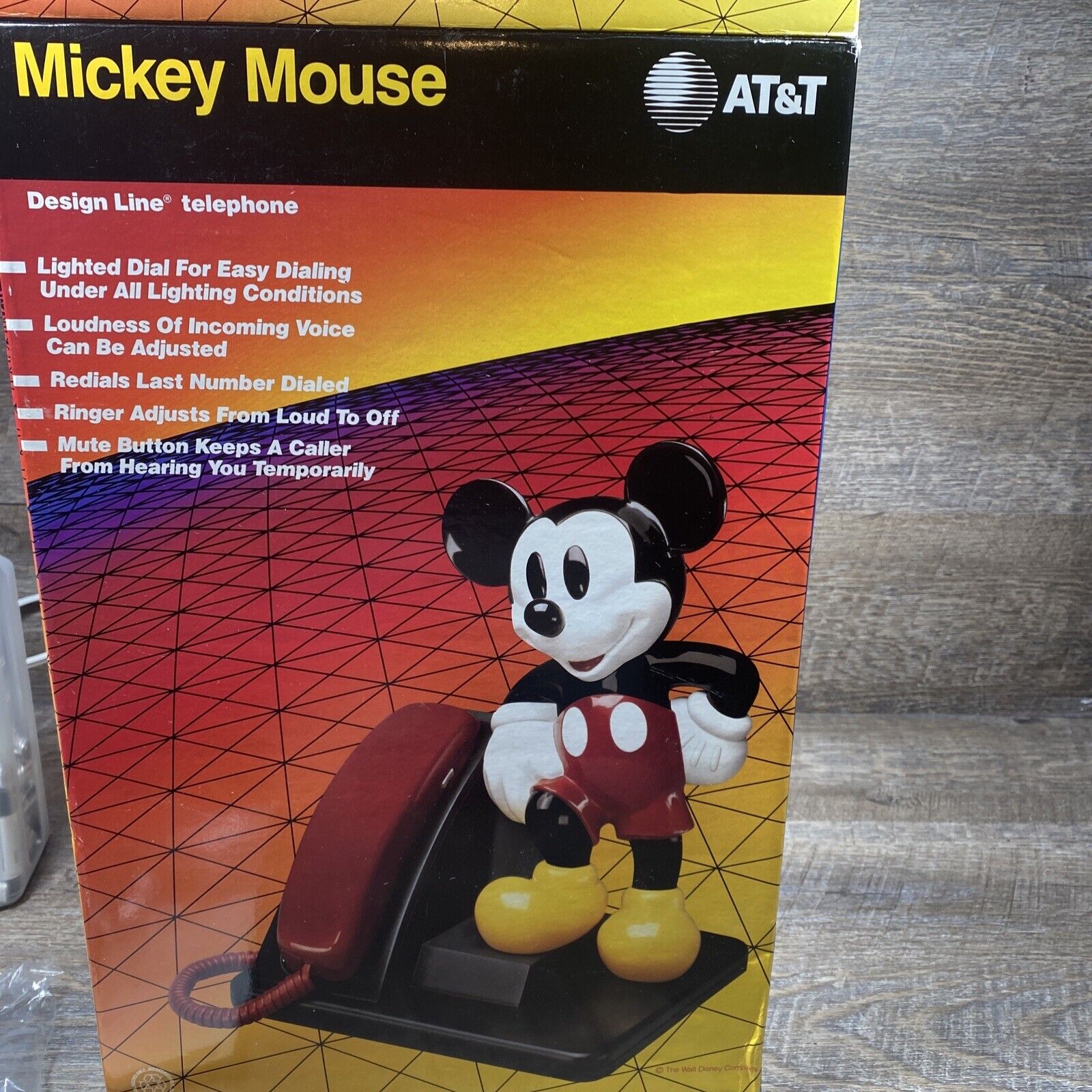 DISCOUNTED Vintage 1990 AT&T Disney Mickey Mouse Design Line Phone Mute Redial