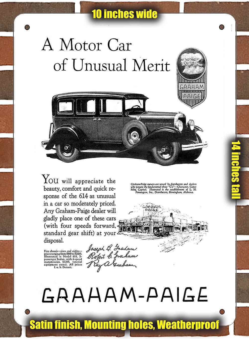 Metal Sign - 1928 Graham-Paige - 10x14 inches