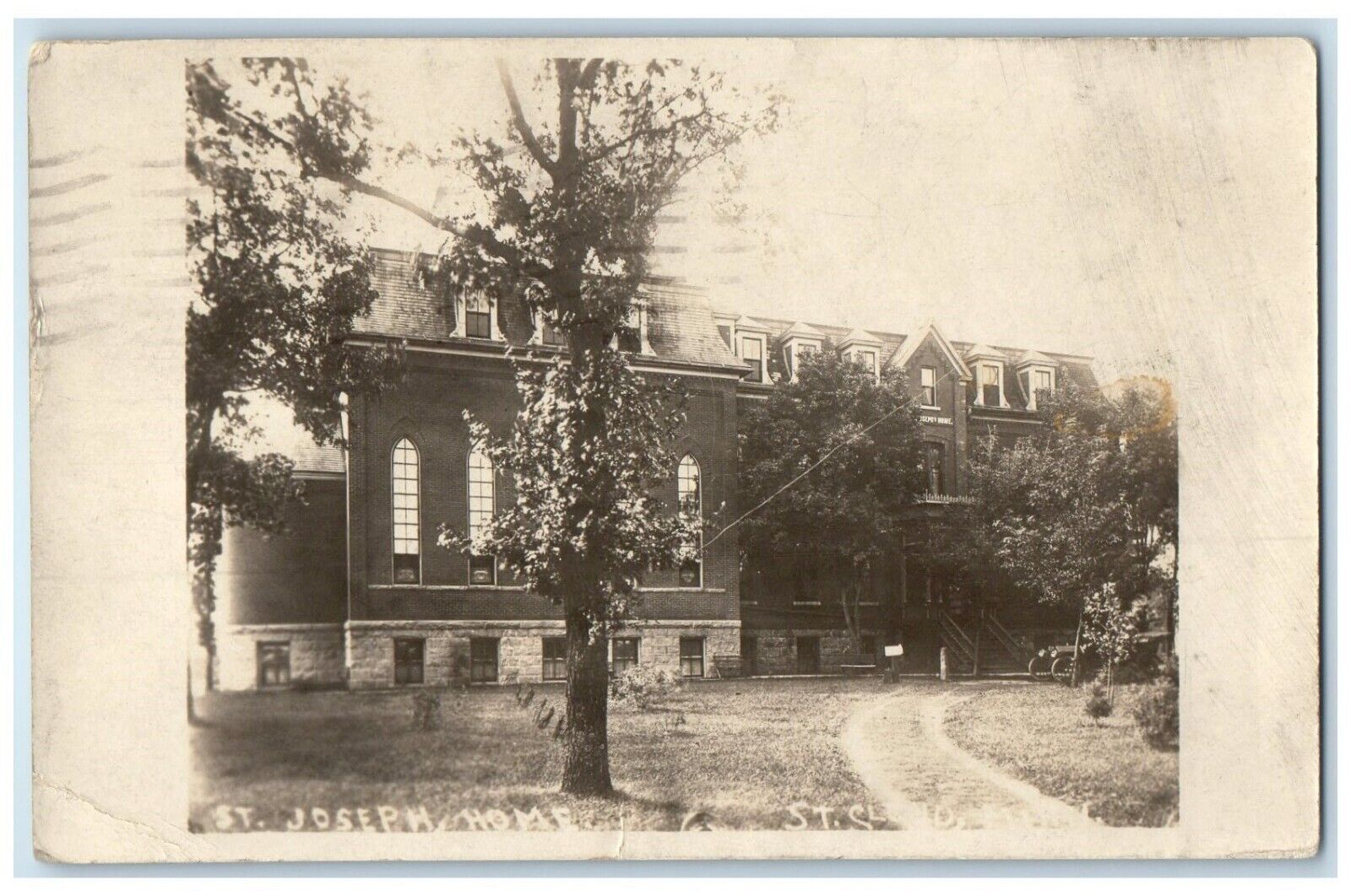 1921 St. Joseph Home Saint Cloud Minnesota MN RPPC Photo Vintage Postcard