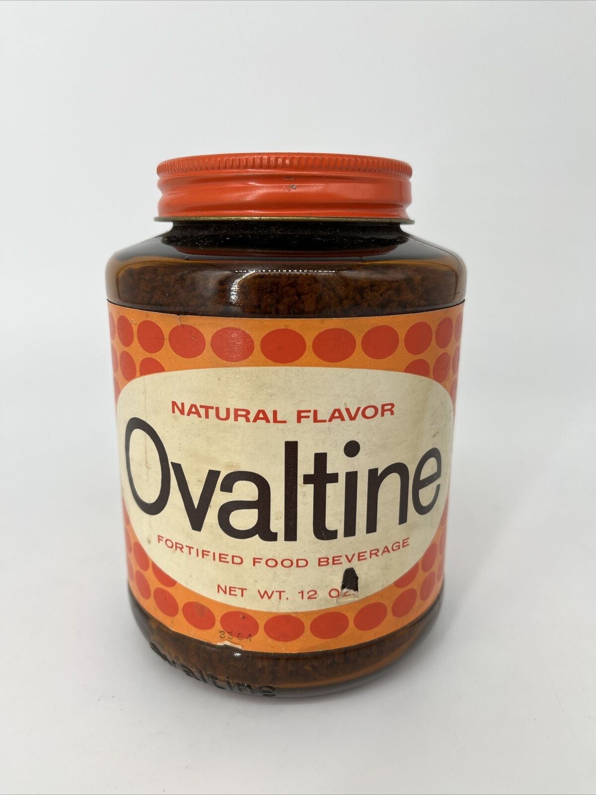 Sealed 1950s Unopened Vintage Jar of Ovaltine