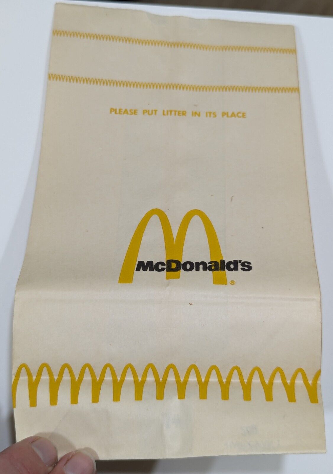 Vintage McDonald\'s Paper Bag (4#) Unused - Circa late 70s to early 80s 