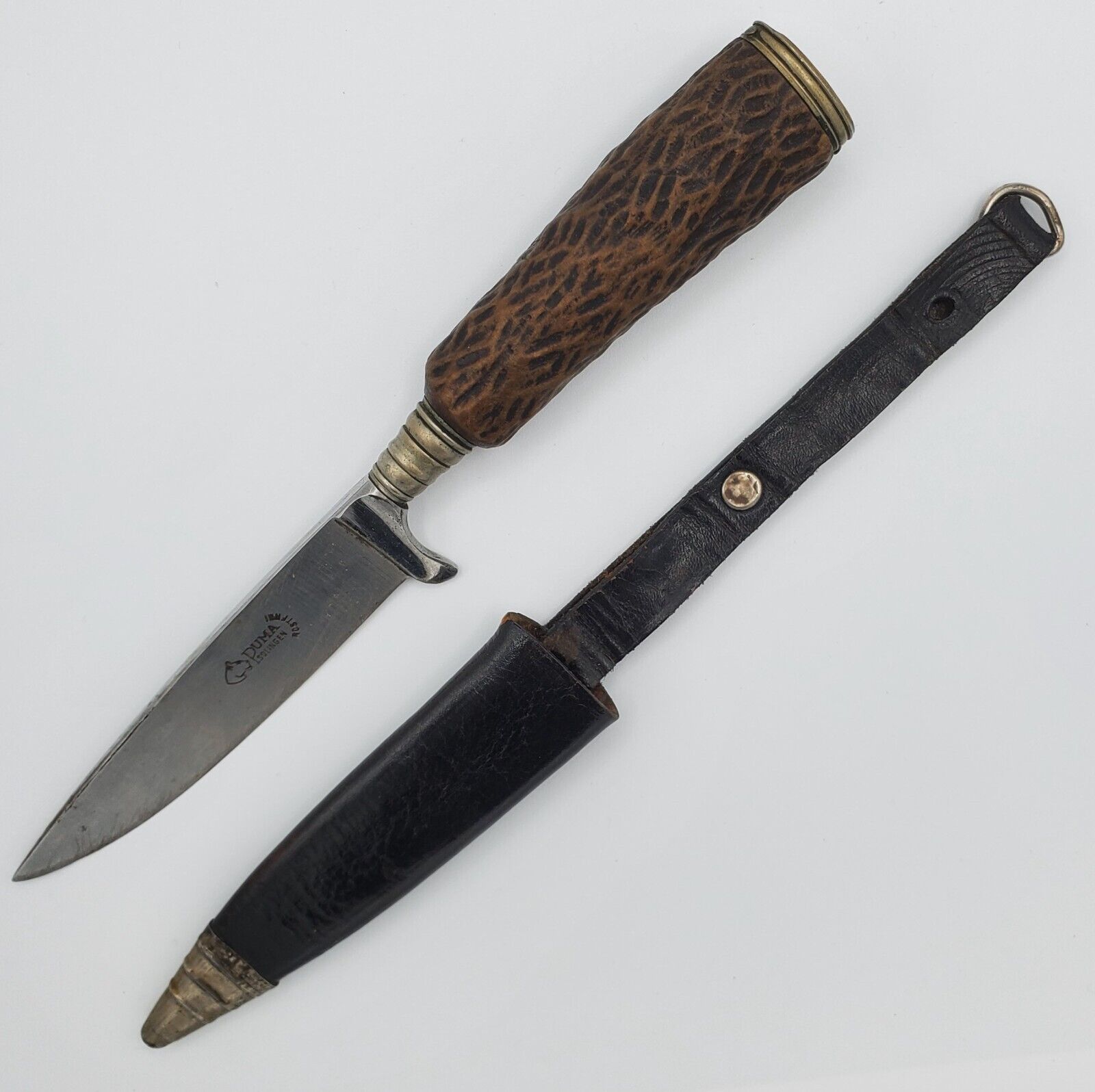 Original Vintage German Puma Solingen Hunting Knife Scabbard Blade hanger sheath
