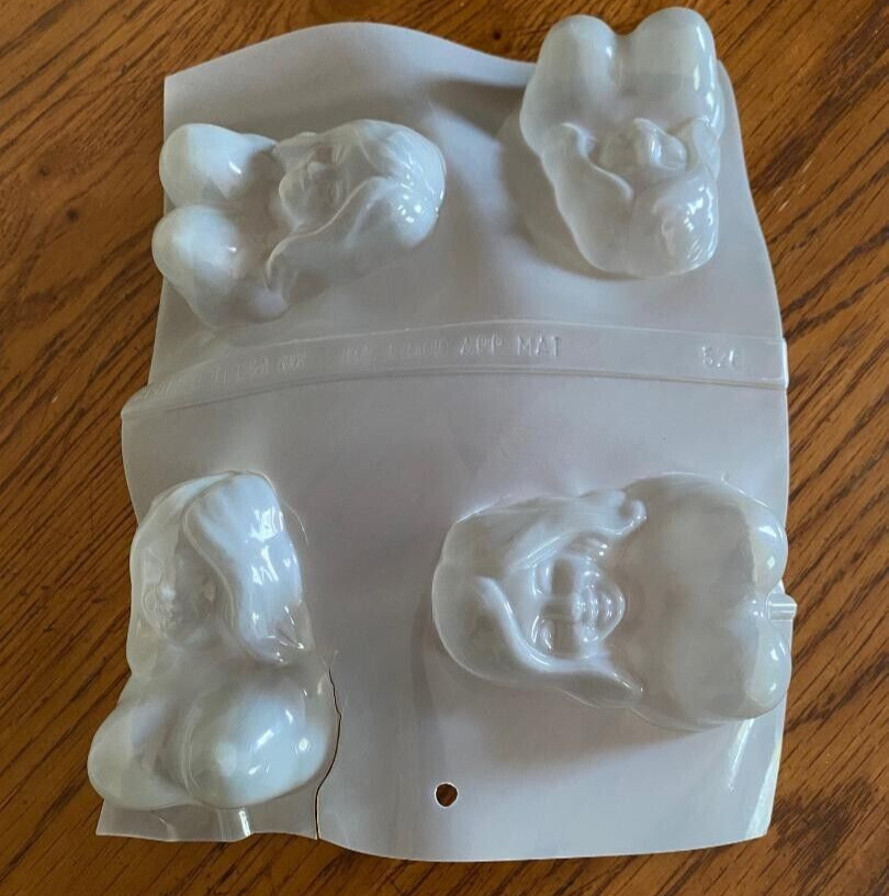 Vintage  Woman  Candy Chocolate Mints Mold