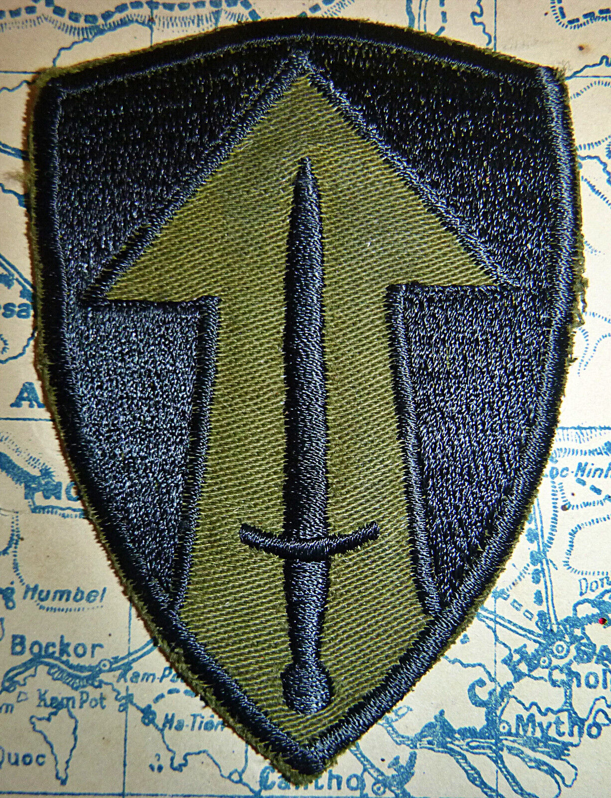 Original Subdued Patch - FIELD FORCE II - SAIGON, Long Binh, Vietnam War - M.583