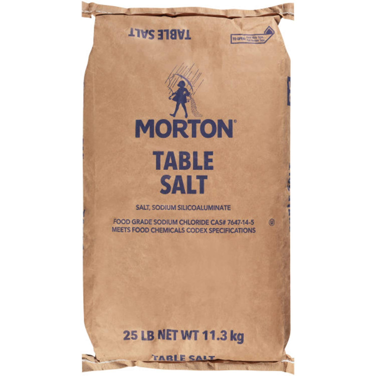 TABLE Table Salt, Non Iodized Salt, 25 Pound NEW  ONLY US 