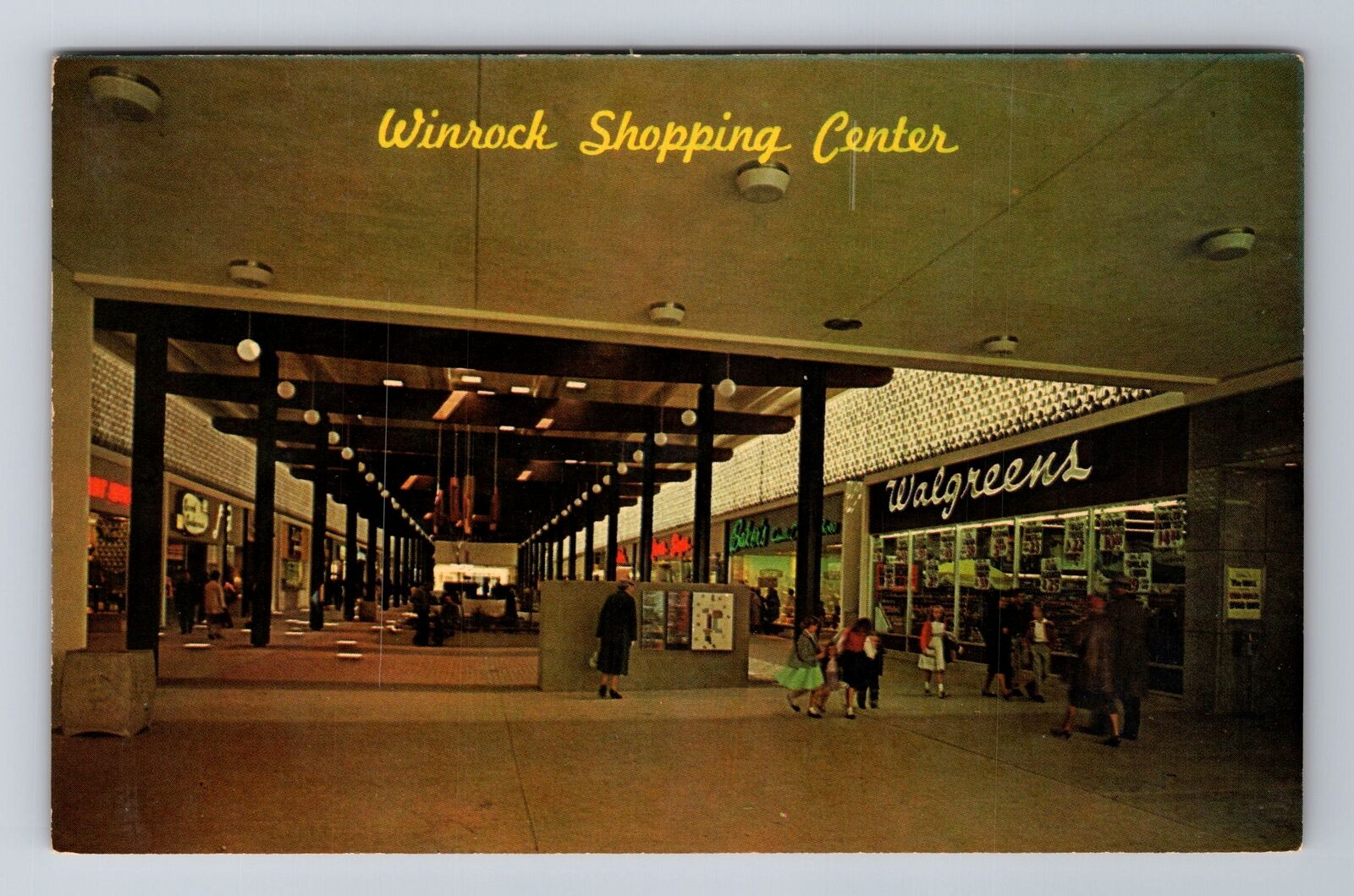 Albuquerque NM-New Mexico, Winrock Shopping Center, Antique Vintage Postcard