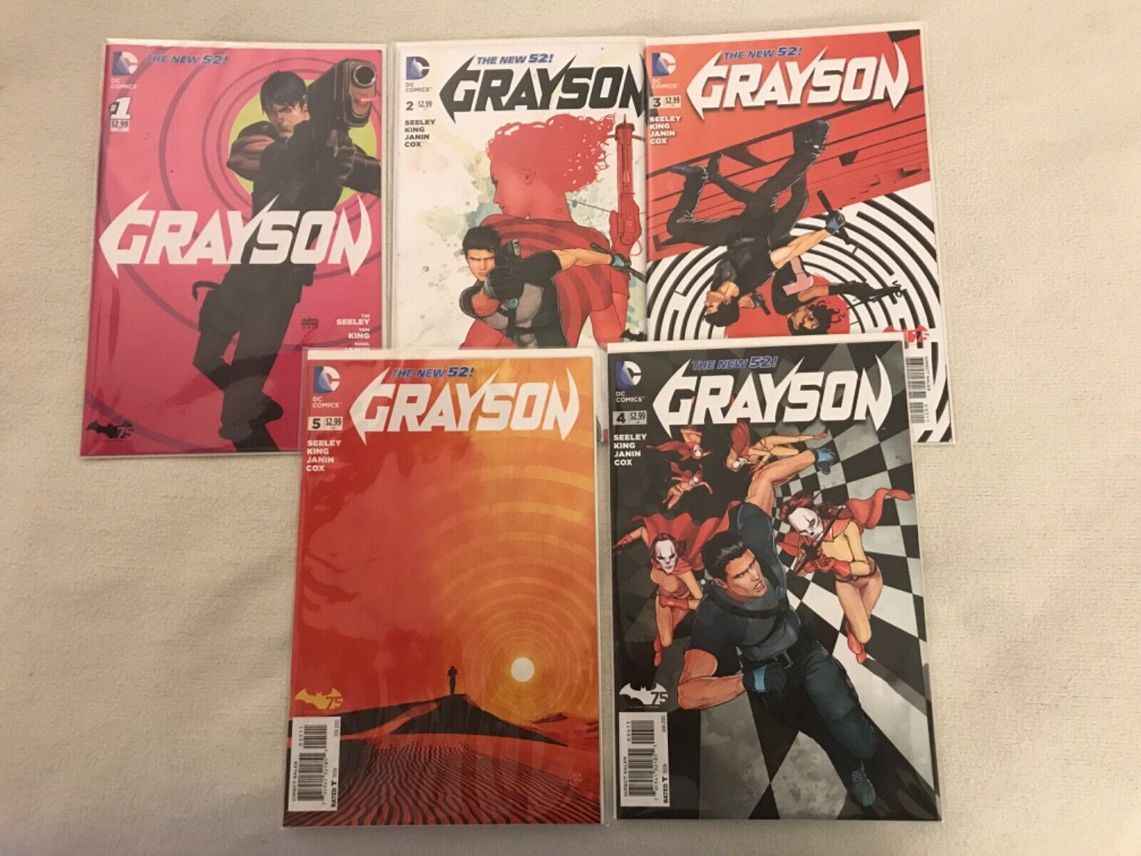Grayson #1 2 3 4 5 DC New 52 Seeley Comics Book