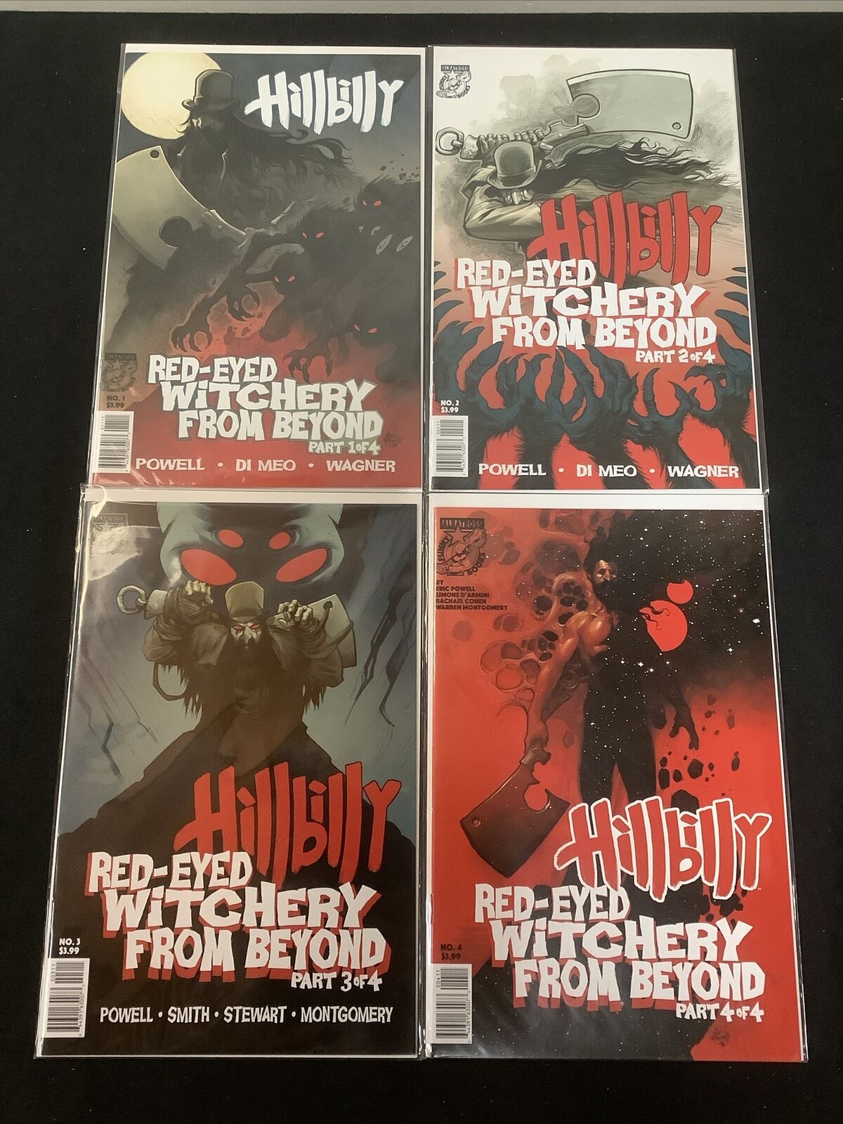 Hillbilly Red-Eyed Witchery From Beyond #1-4 Complete Comic Set, Albatross