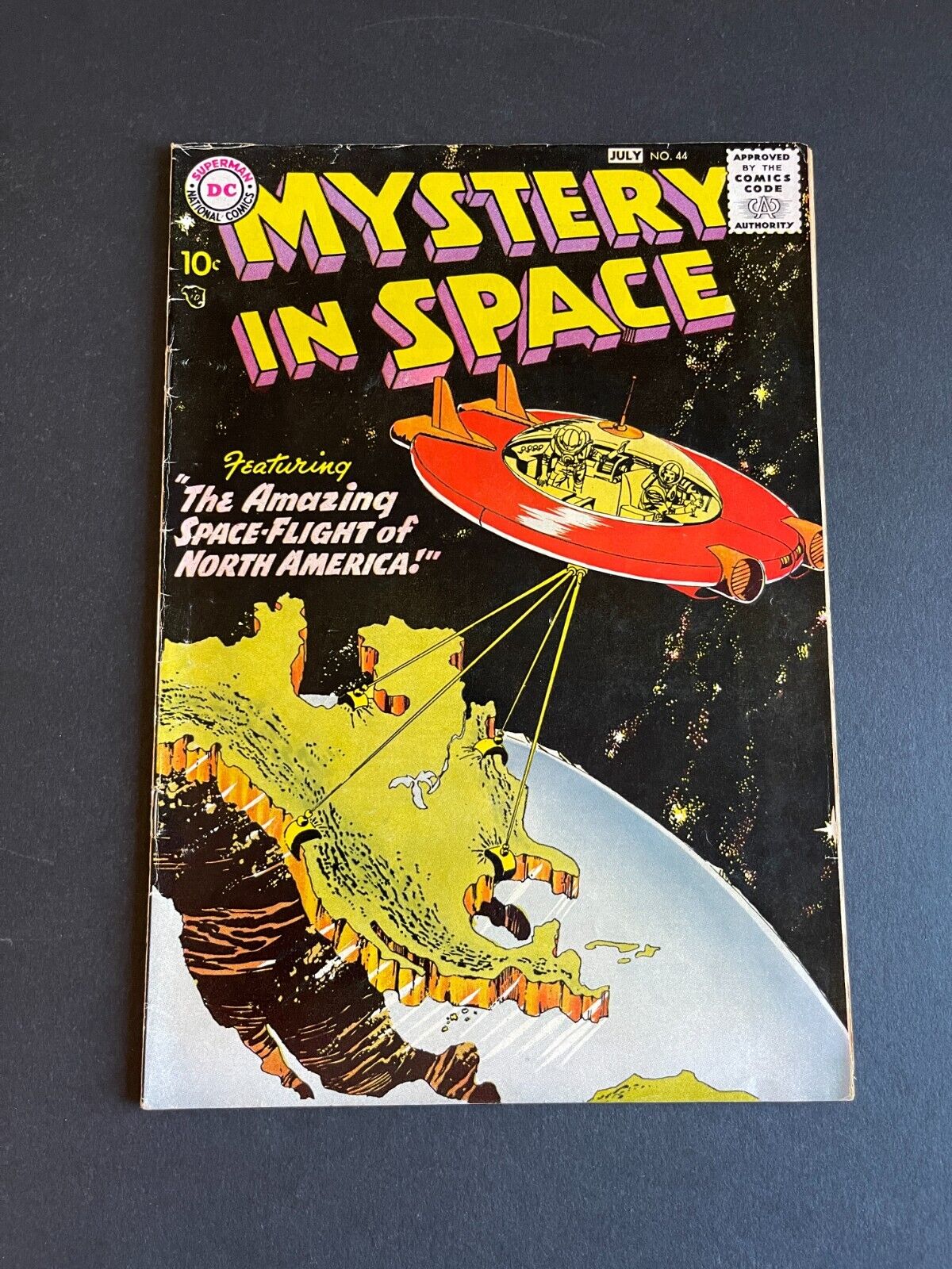 Mystery in Space #44 - Amazing Space-Flight of North America (DC, 1958) Fine
